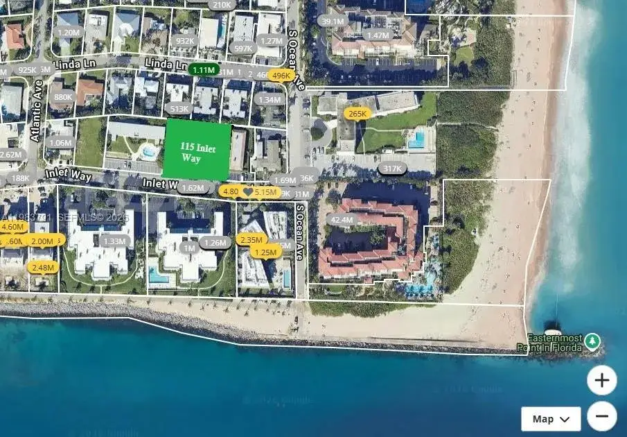 Land/Boat Docks for sale at 115 Inlet Way, Palm Beach Shores FL 33404