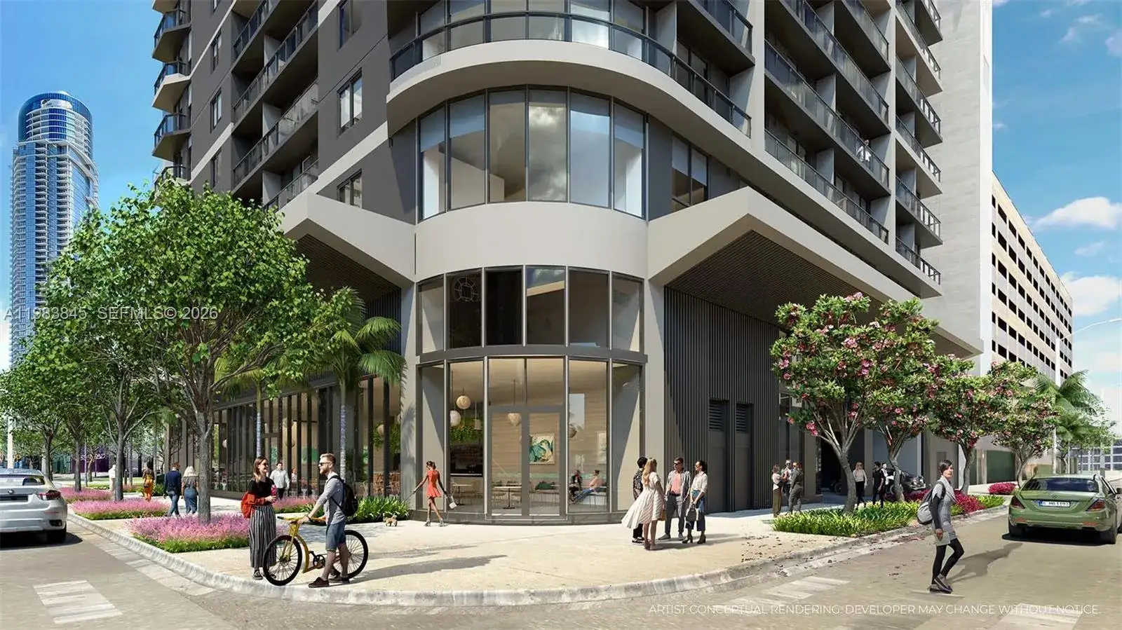 2 bedroom 2 bath Residential Lease for rent at 121 NE 5 street # 2812, Miami FL 33132
