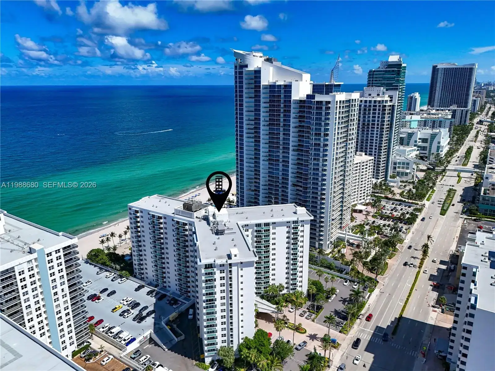 1 bedroom 1 bath Residential Lease for rent at 3001 S Ocean Dr # 1107, Hollywood FL 33019