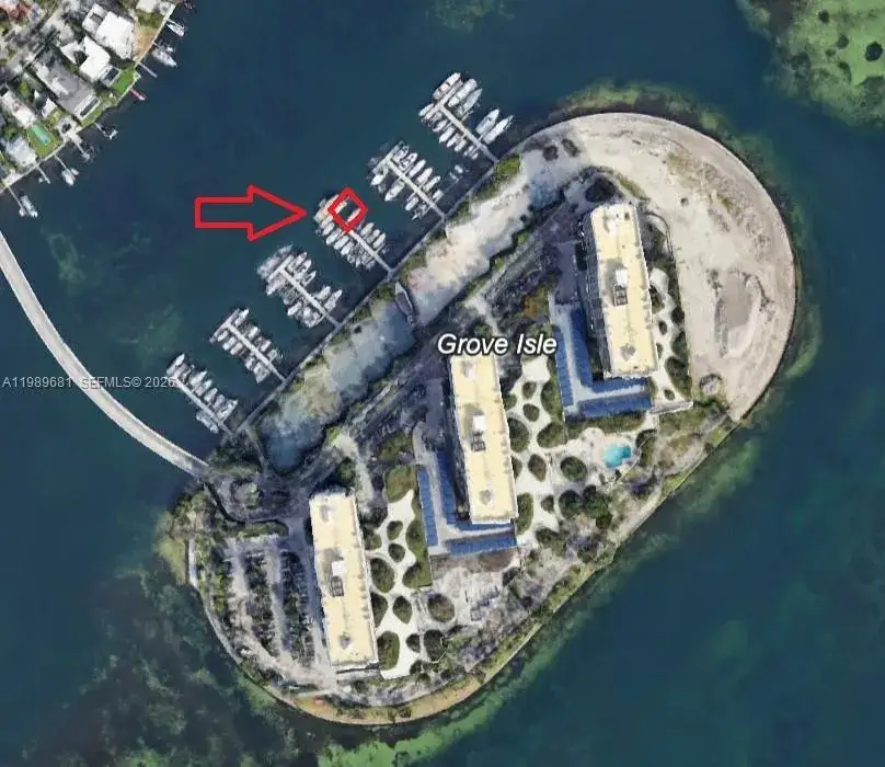 Land/Boat Docks for sale at 4 Grove Isle Drive Slip D-10, Miami FL 33133