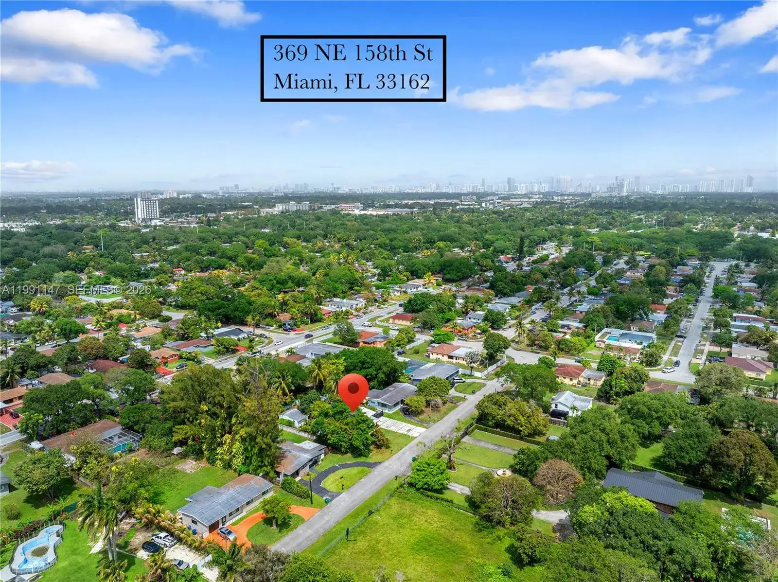 4 bedroom 3 bath Residential for sale at 369 NE 158th St, Miami FL 33162