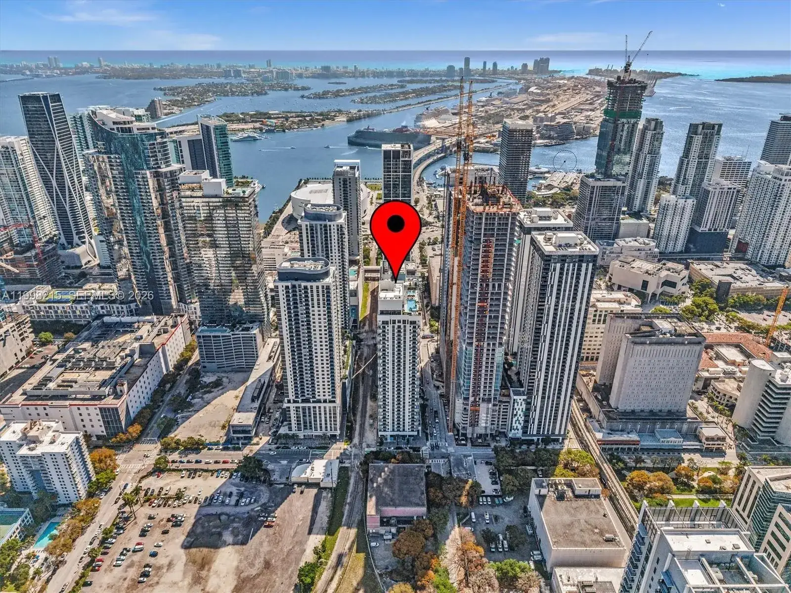 2 bedroom 2 bath Residential for sale at 11 NE 6th street # 2214, Miami FL 33132