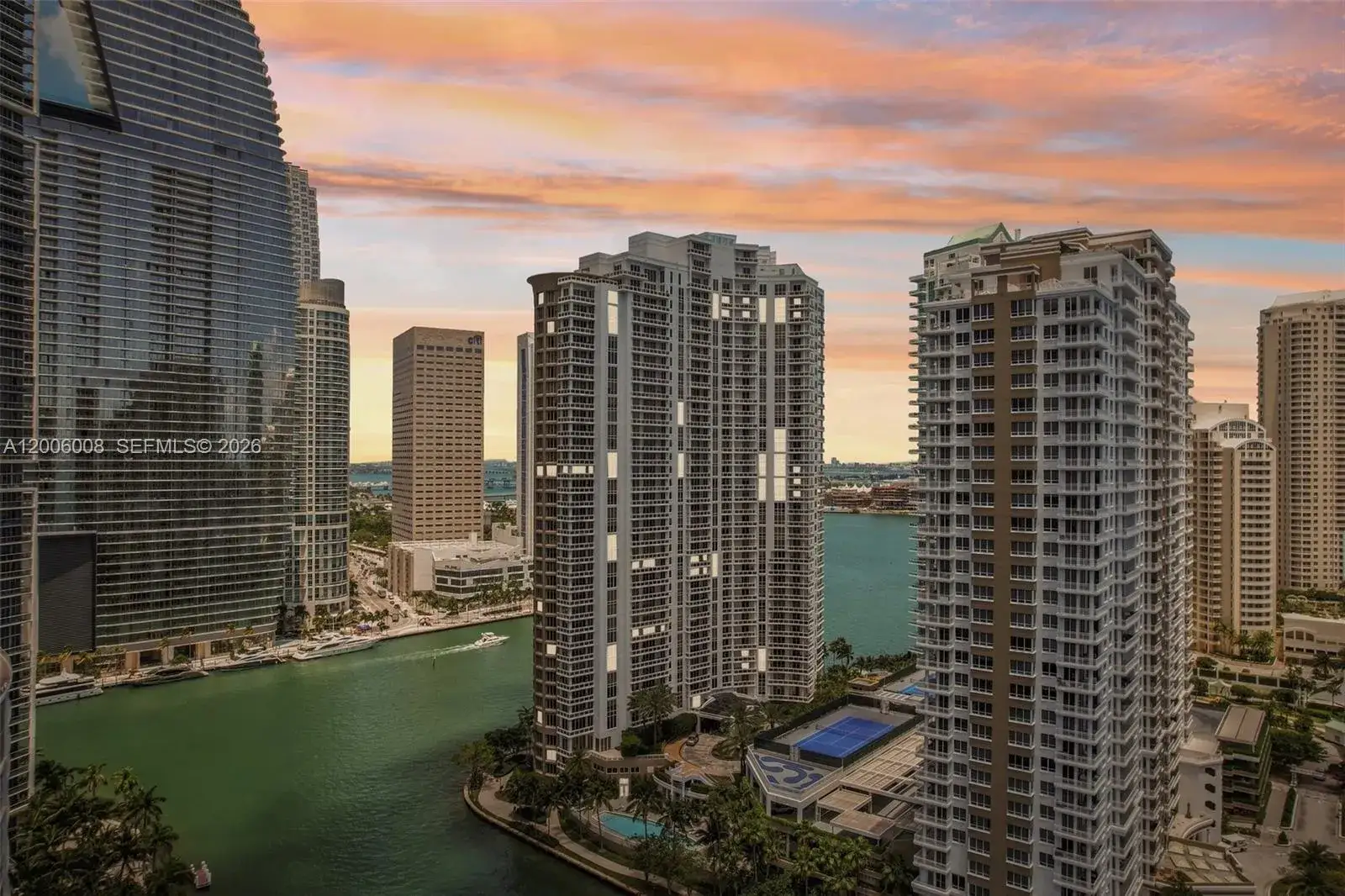 2 bedroom 2 bath Residential for sale at 901 Brickell Key Blvd # 1009, Miami FL 33131