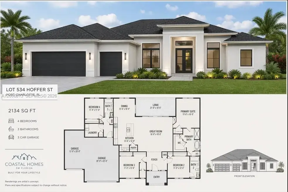 Land/Boat Docks for sale at 534 Hoffer, Port Charlotte FL 33953