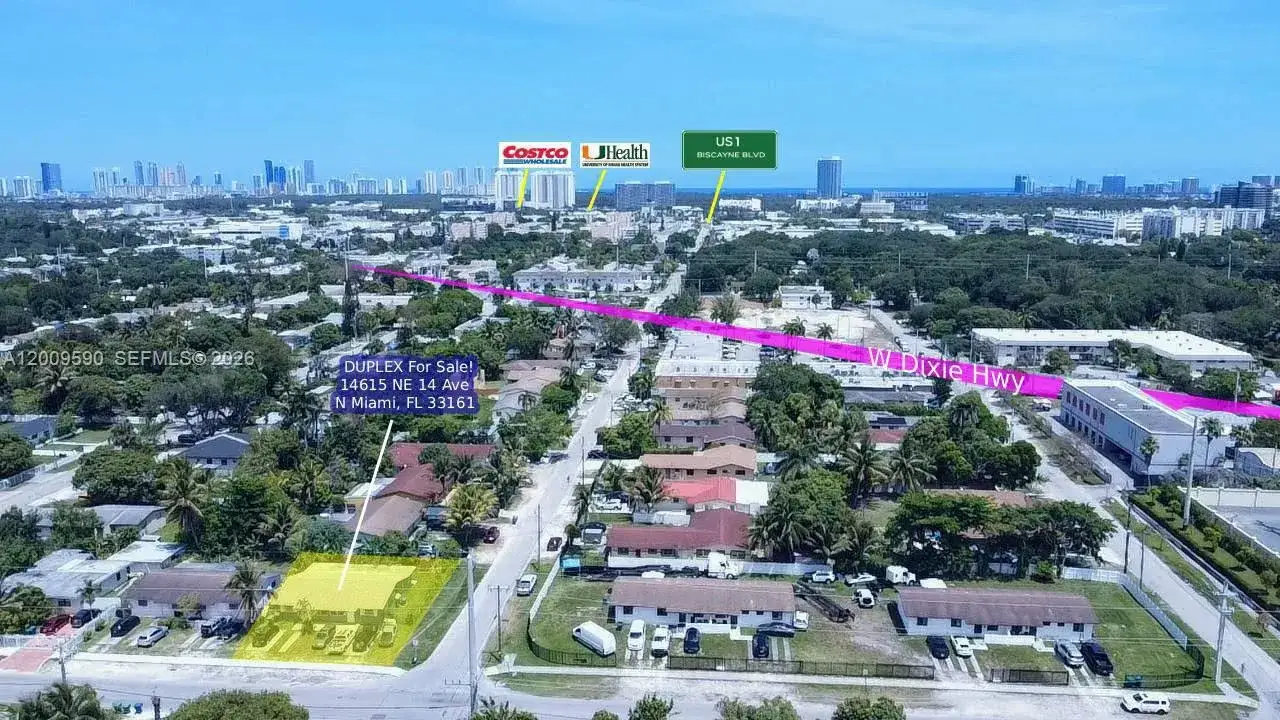 Residential Income for sale at 14615 NE 14th Ave, Miami FL 33161