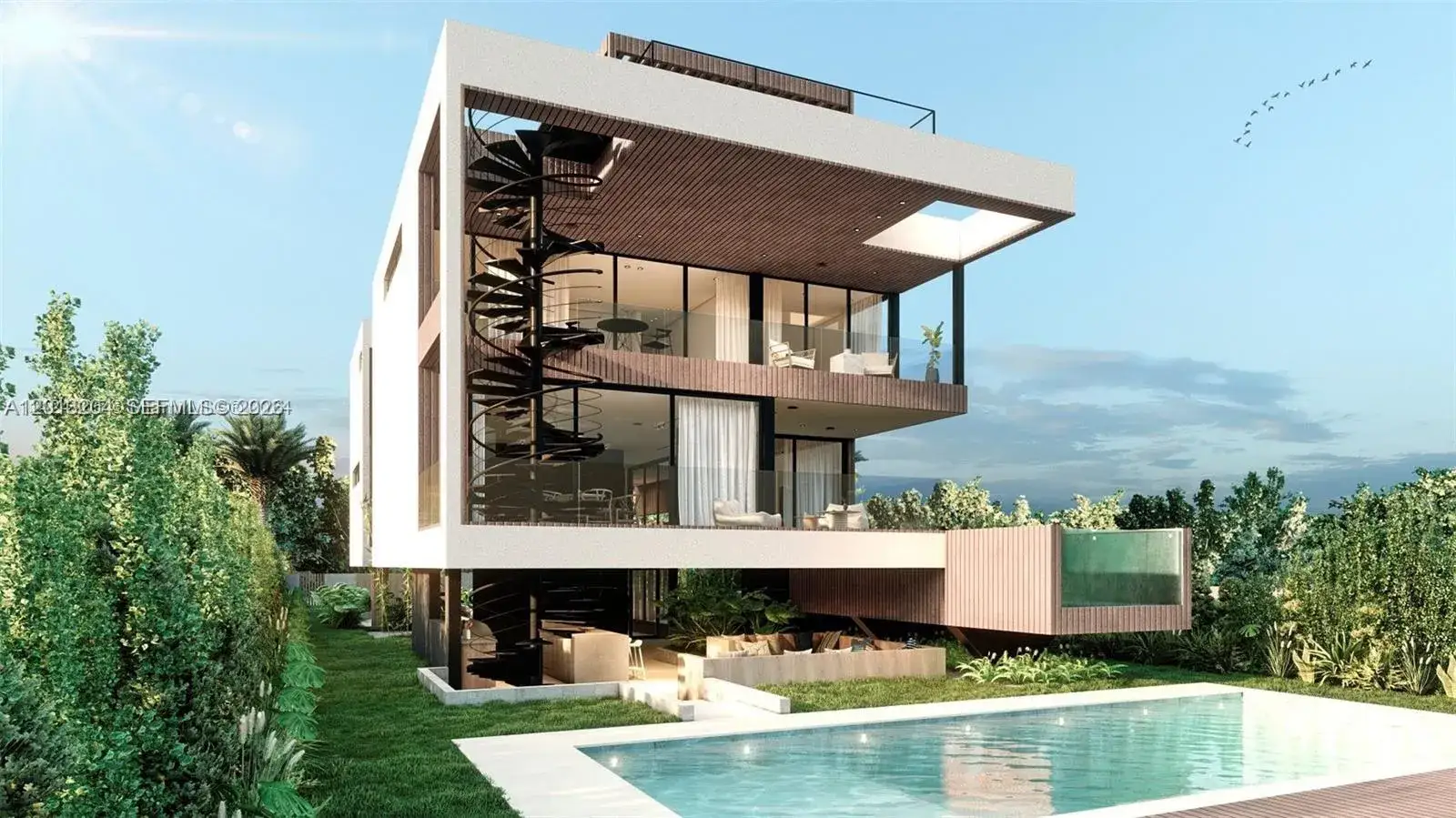 5 bedroom 5 bath Residential for sale at 7590 Bayside Ln, Miami Beach FL 33141