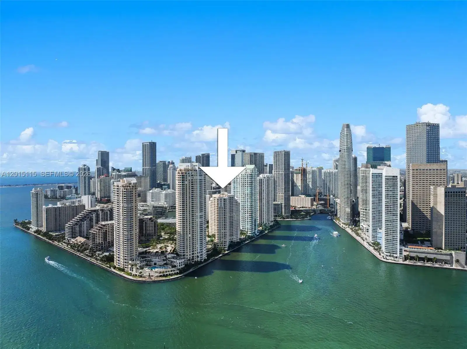 2 bedroom 2 bath Residential Lease for rent at 888 Brickell Key Dr # 609, Miami FL 33131