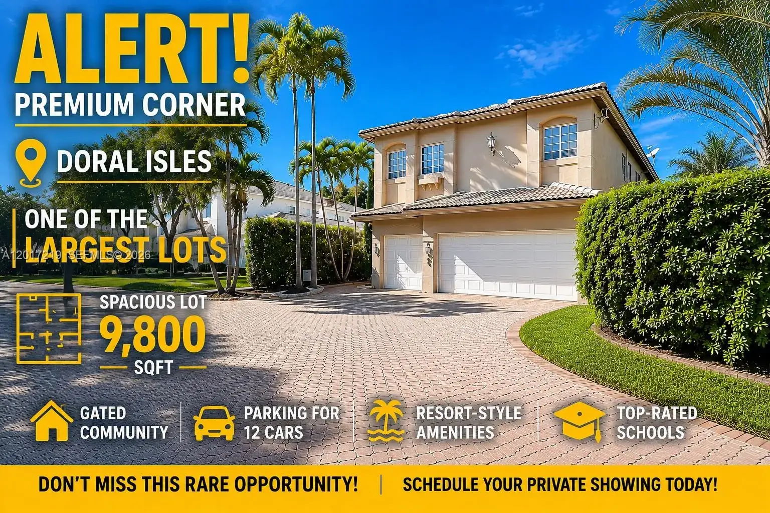 5 bedroom 3 bath Residential for sale at 10773 NW 73rd Ter, Doral FL 33178