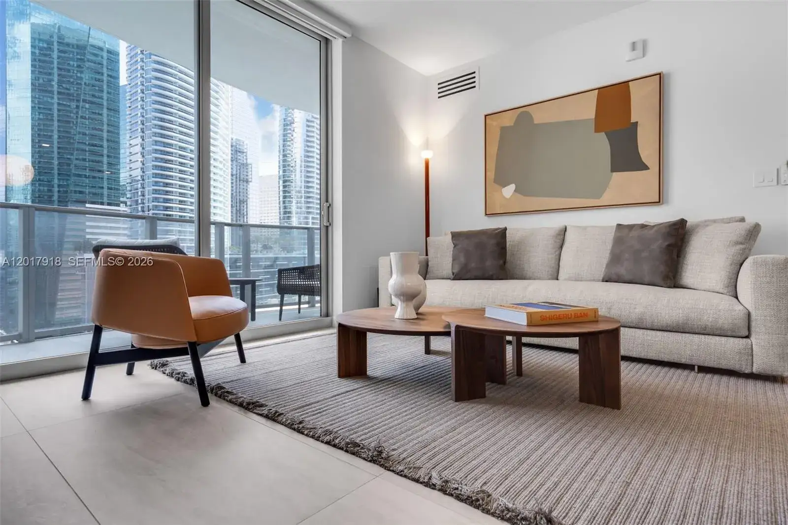 2 bedroom 2 bath Residential Lease for rent at 77 SE 5 # 1601, Miami FL 33131