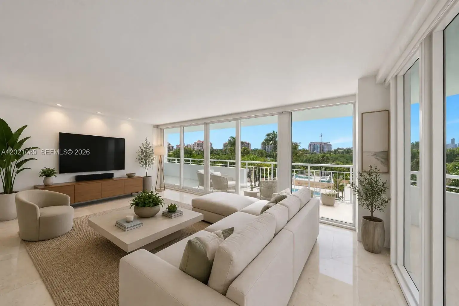 2 bedroom 2 bath Residential Lease for rent at 400 S Pointe Dr # 409, Miami Beach FL 33139