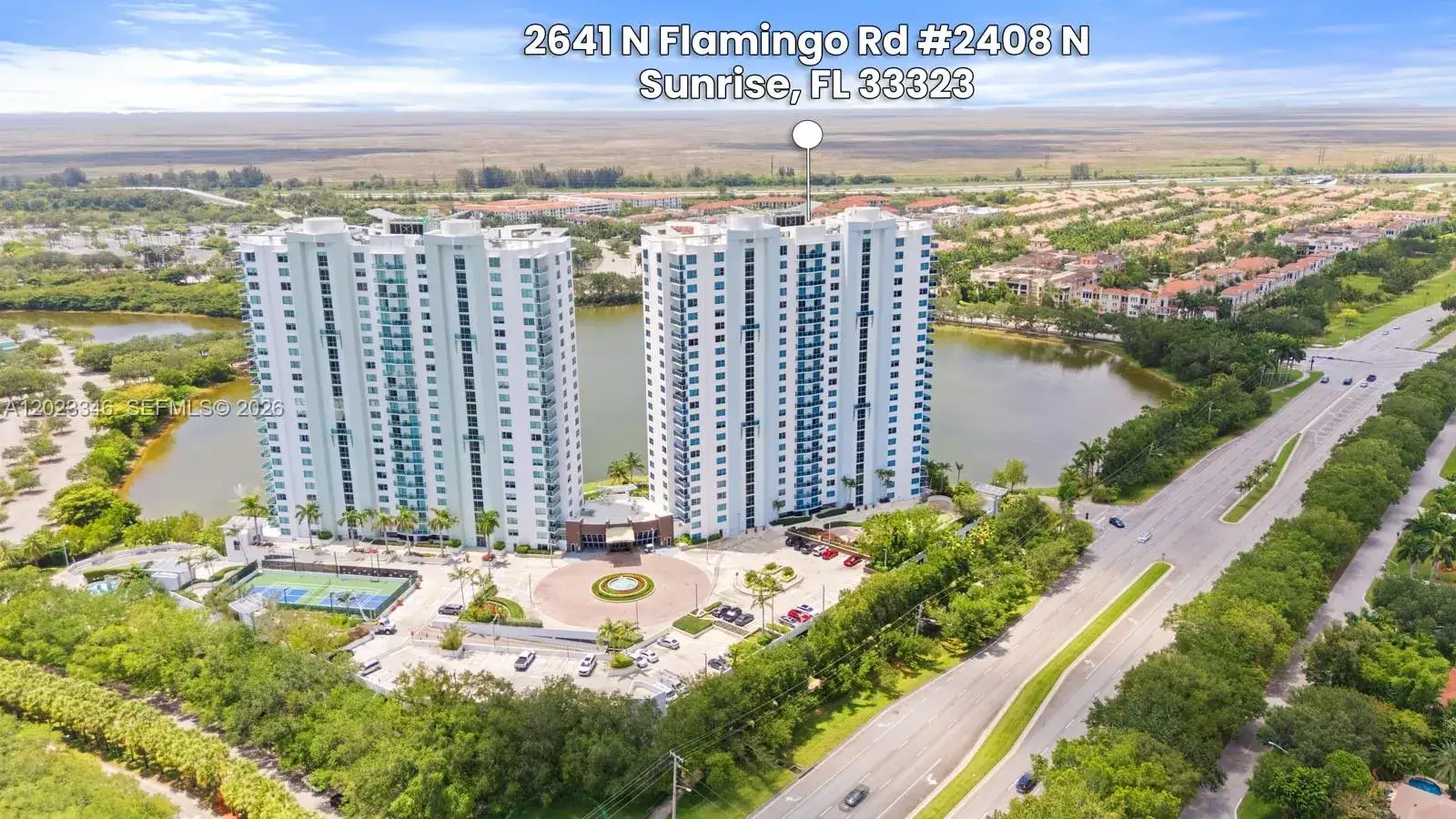 3 bedroom 3 bath Residential for sale at 2641 N Flamingo Rd # 2408N, Sunrise FL 33323
