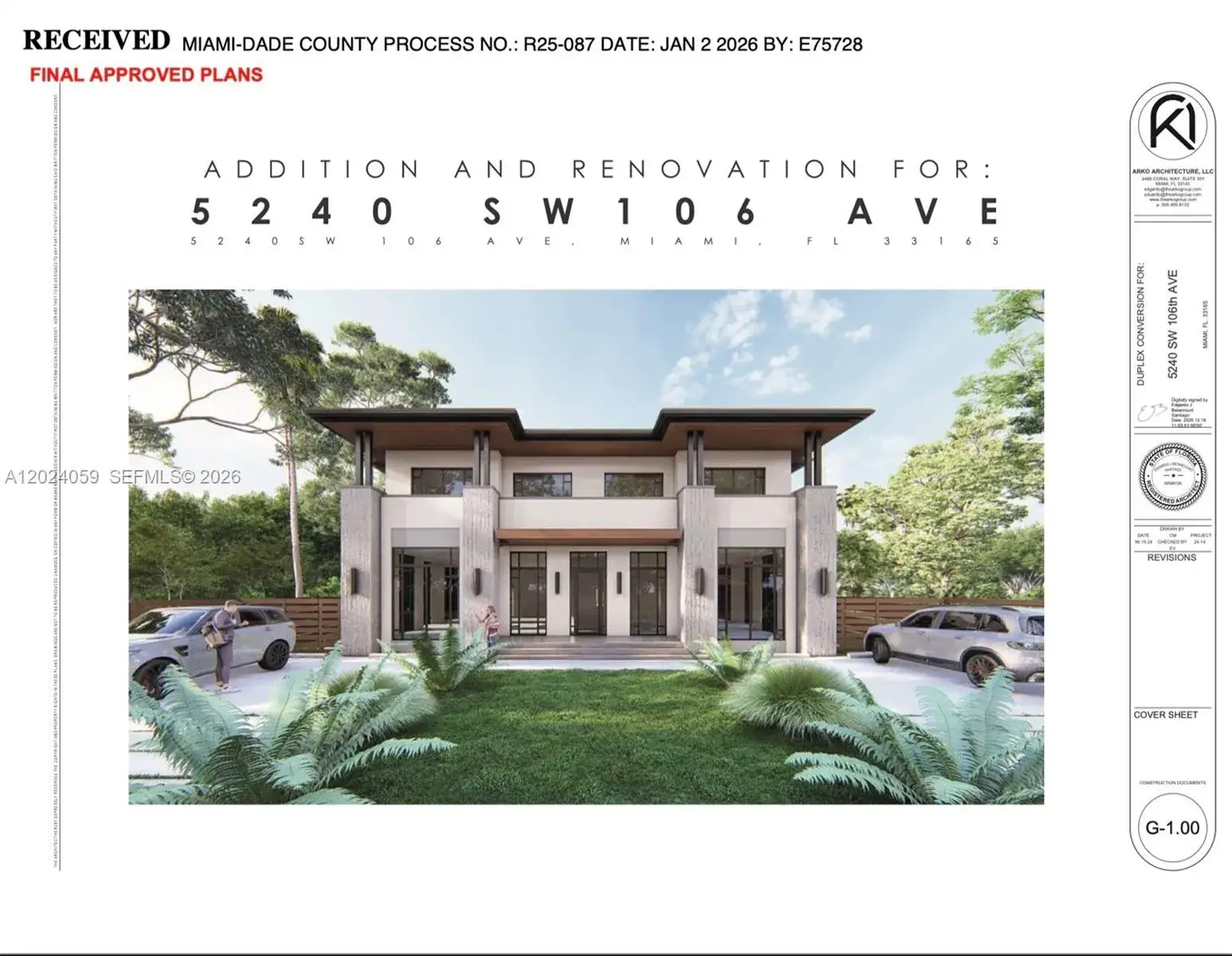 3 bedroom 1 bath Residential for sale at 5240 SW 106 Ave, Miami FL 33165