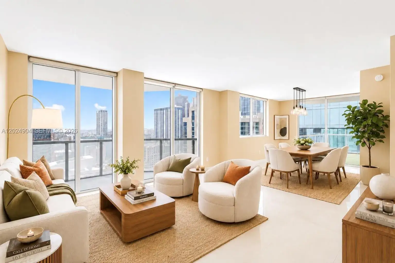 2 bedroom 2 bath Residential Lease for rent at 244 Biscayne Blvd # 3108, Miami FL 33132