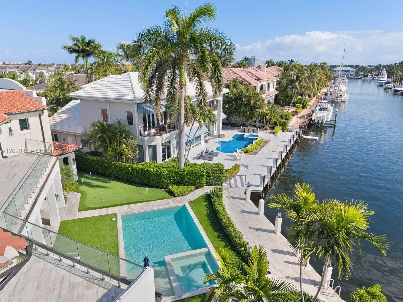 8 bedroom 7 bath Residential Lease for rent at 2300 NE 34th Ct, Lighthouse Point FL 33064