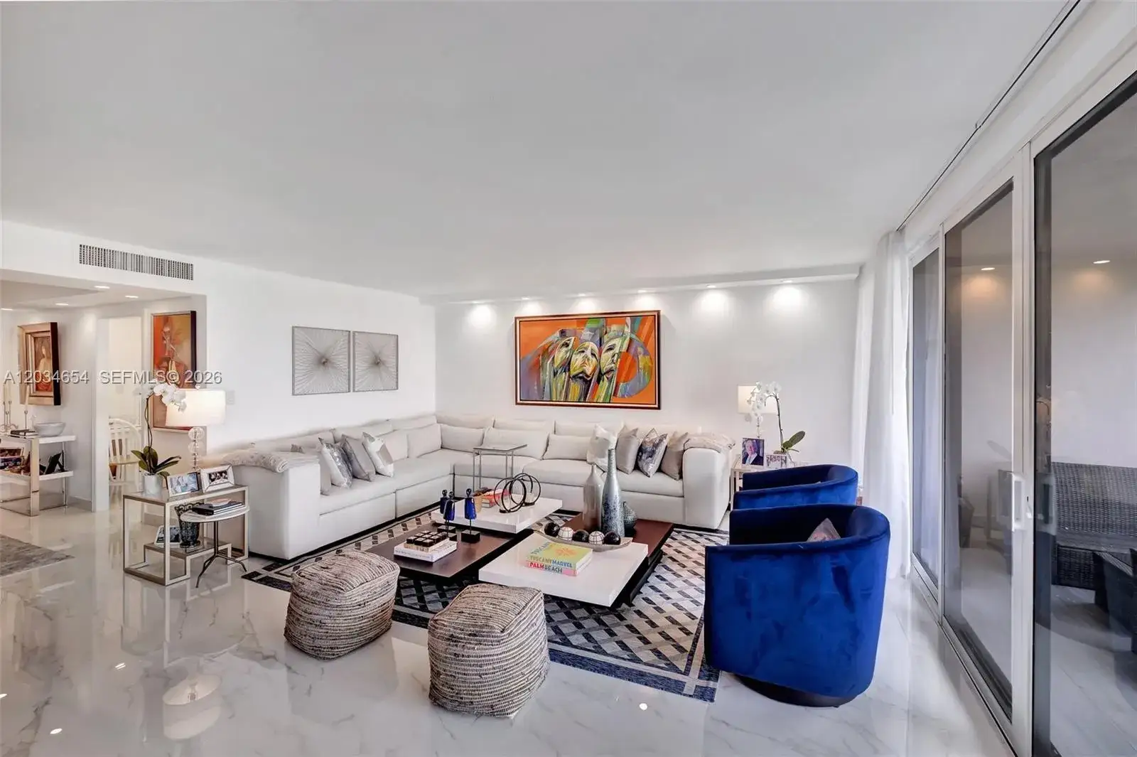 2 bedroom 2 bath Residential Lease for rent at 2 Grove Isle Dr # B706, Miami FL 33133