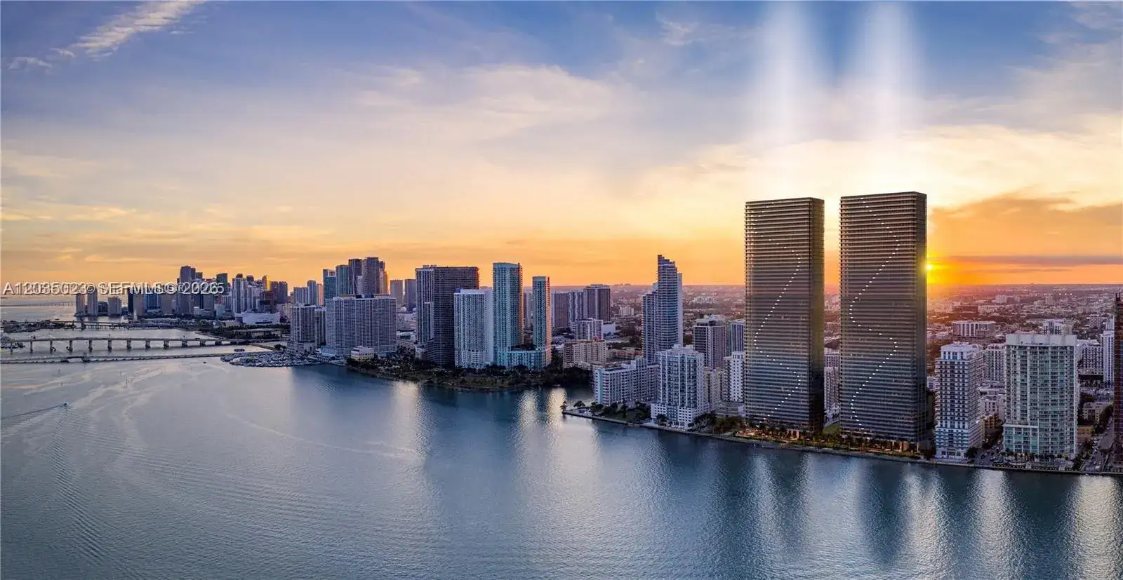 2 bedroom 3 bath Residential Lease for rent at 700 NE 24 # 2206, Miami FL 33137