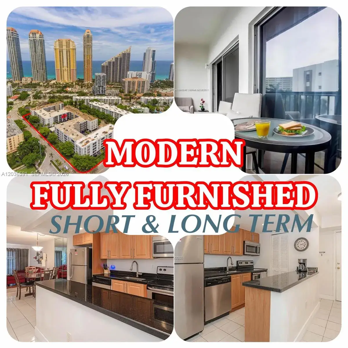 2 bedroom 2 bath Residential Lease for rent at 201 178th Dr # 426, Sunny Isles Beach FL 33160
