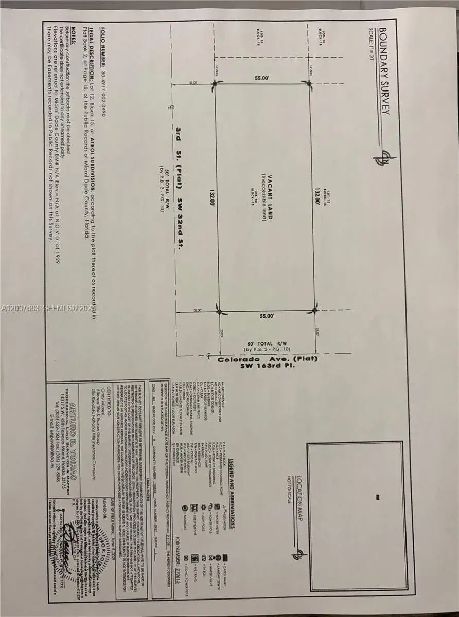 Land/Boat Docks for sale at 0 0, Miami FL 33185