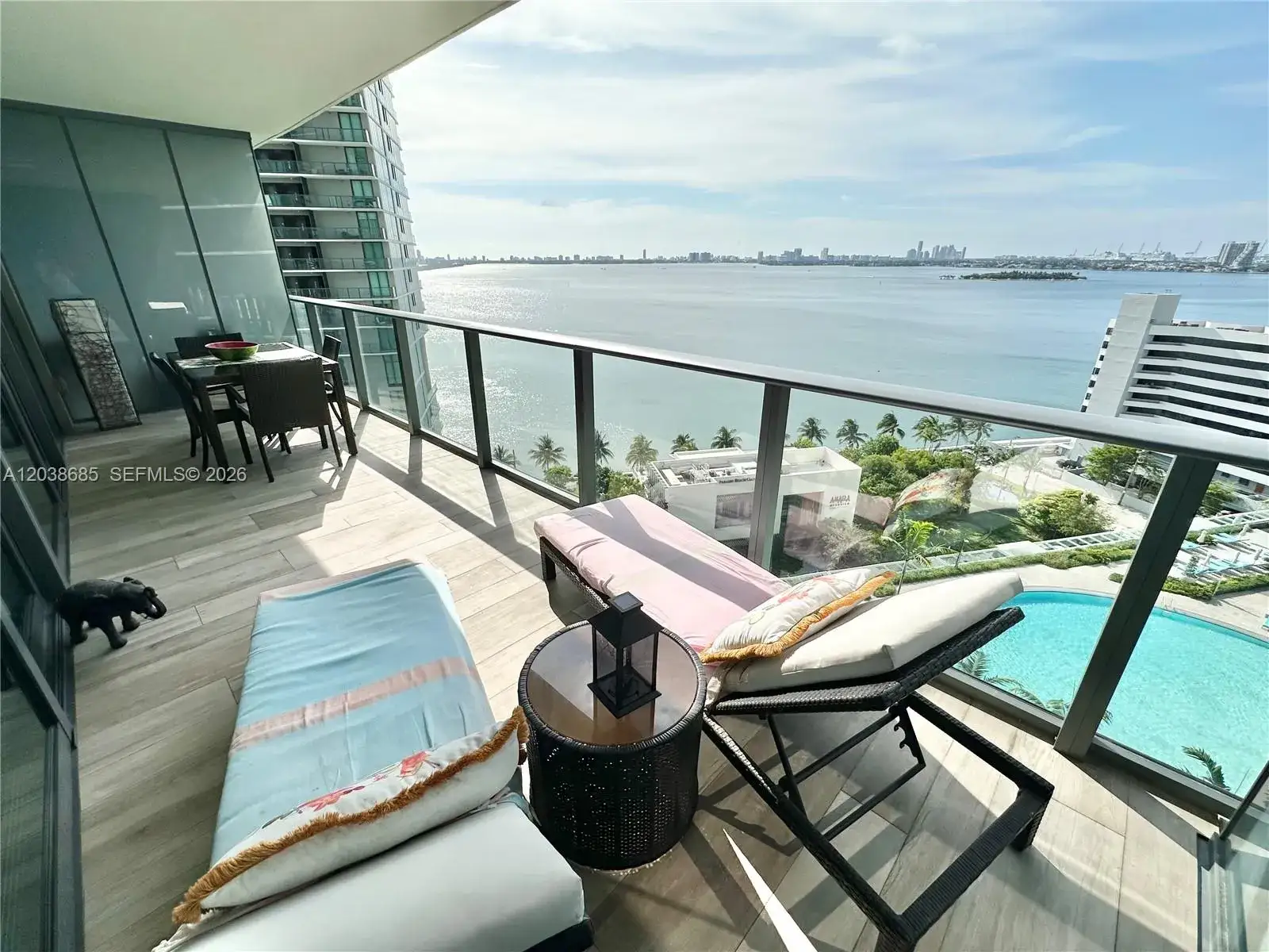 2 bedroom 3 bath Residential Lease for rent at 650 NE 32nd St # 1404, Miami FL 33137