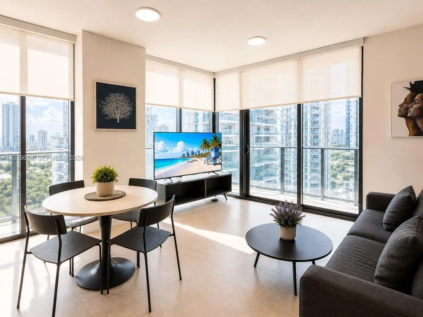 1 bedroom 1 bath Residential Lease for rent at 121 NE 5th St # 2408, Miami FL 33132