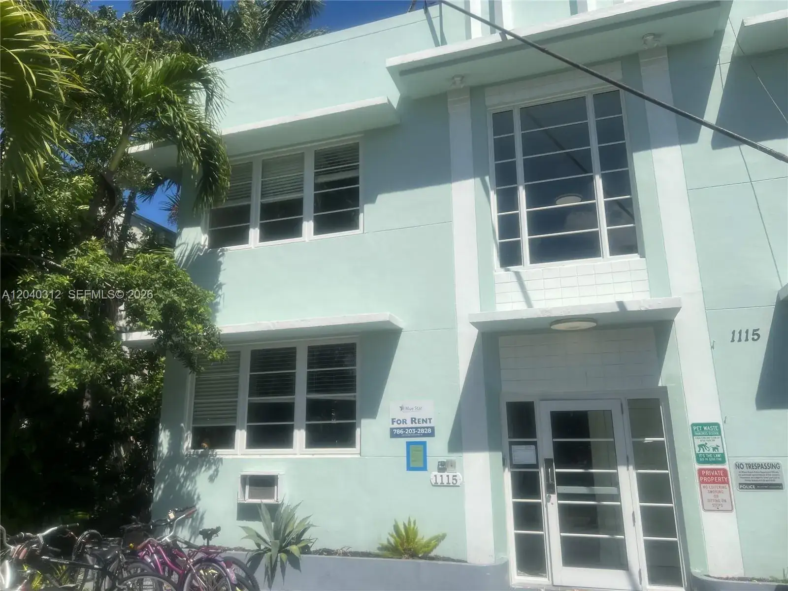 1 bedroom 1 bath Residential Lease for rent at 1115 Euclid Ave # 7, Miami Beach FL 33139
