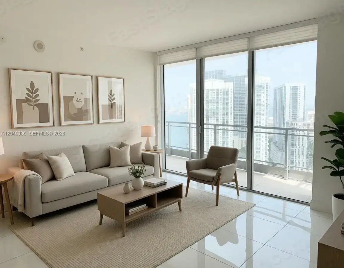 2 bedroom 2 bath Residential Lease for rent at 90 SW 3rd St # 3610, Miami FL 33130