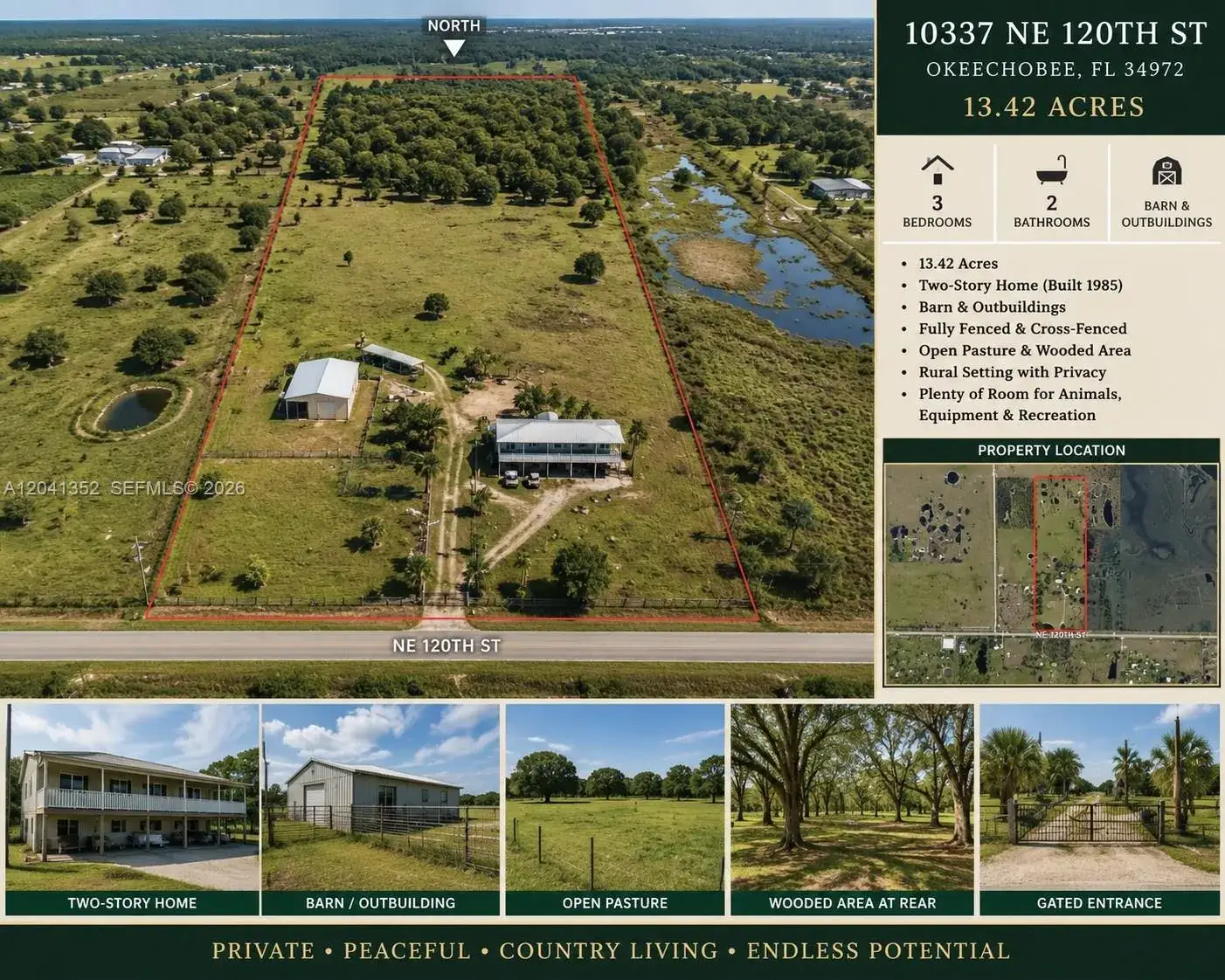 Land/Boat Docks for sale at 10337 NE 120TH, Okeechobee FL 34972