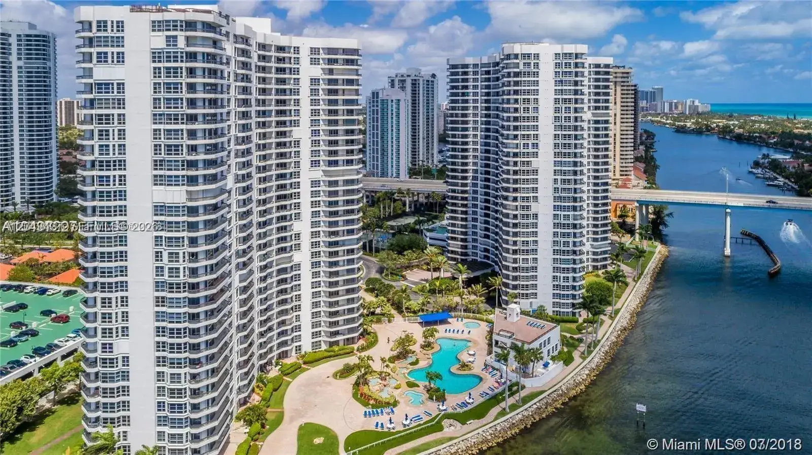 2 bedroom 2 bath Residential Lease for rent at 3600 Mystic Pointe Dr # 1401, Aventura FL 33180