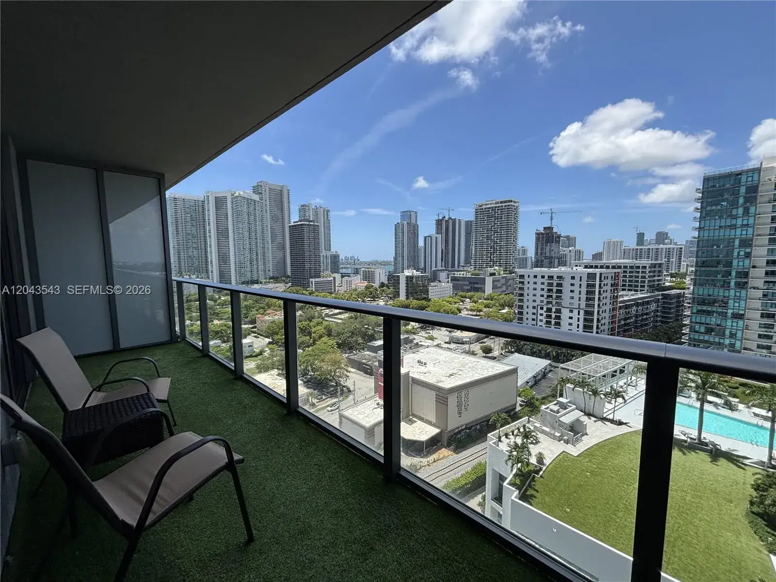 1 bedroom 1 bath Residential Lease for rent at 121 NE 34th St # 1703, Miami FL 33137