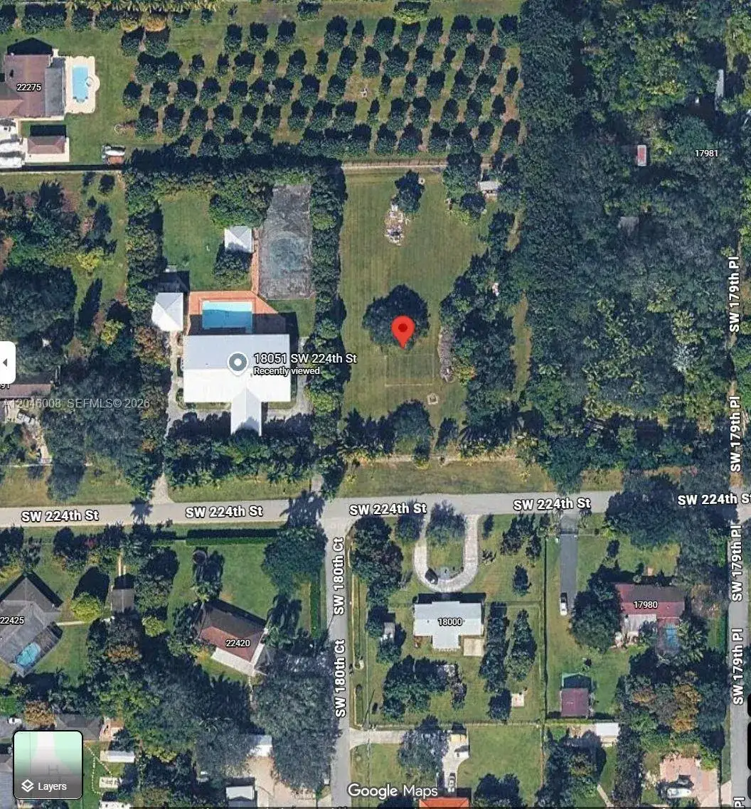 Land/Boat Docks for sale at UNINCORPORATED SW 224 ST, Miami FL 33170