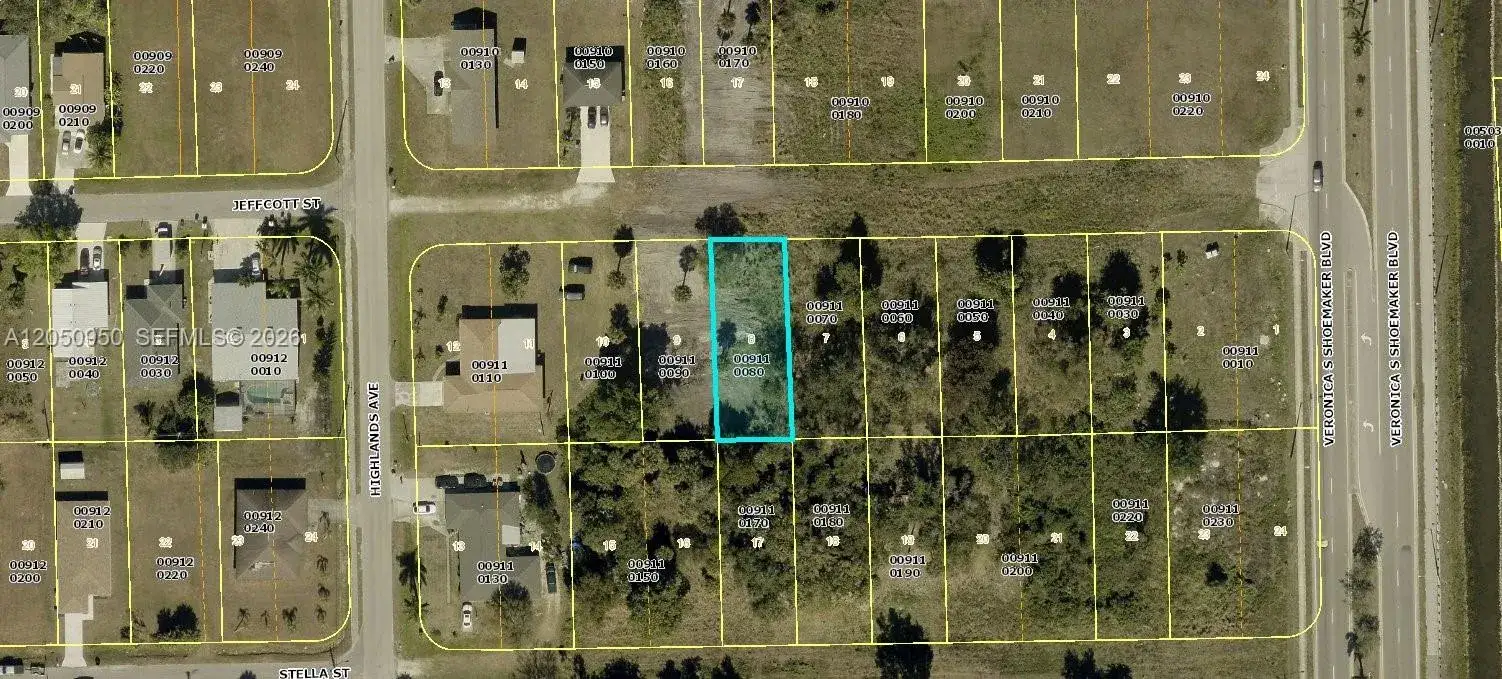 Commercial Land for sale at 3520 Jeffcott St., Fort Myers FL 33916