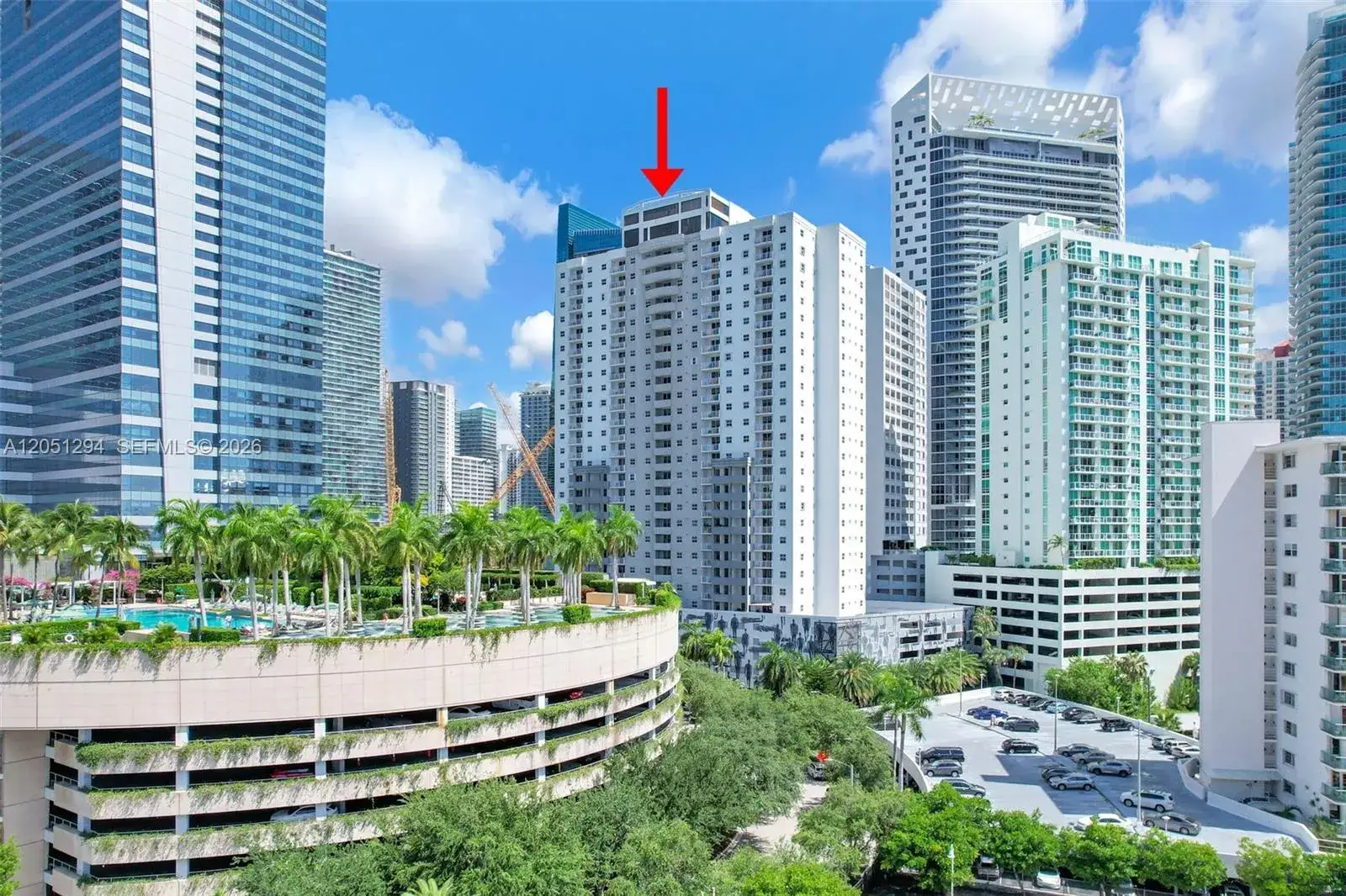 2 bedroom 2 bath Residential Lease for rent at 185 SE 14th Ter # 2810, Miami FL 33131