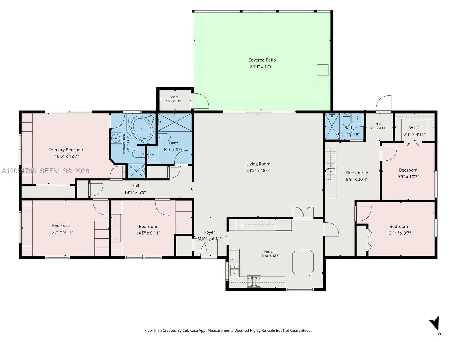 5 bedroom 3 bath Residential for sale at 9710 SW 159th St, Miami FL 33157