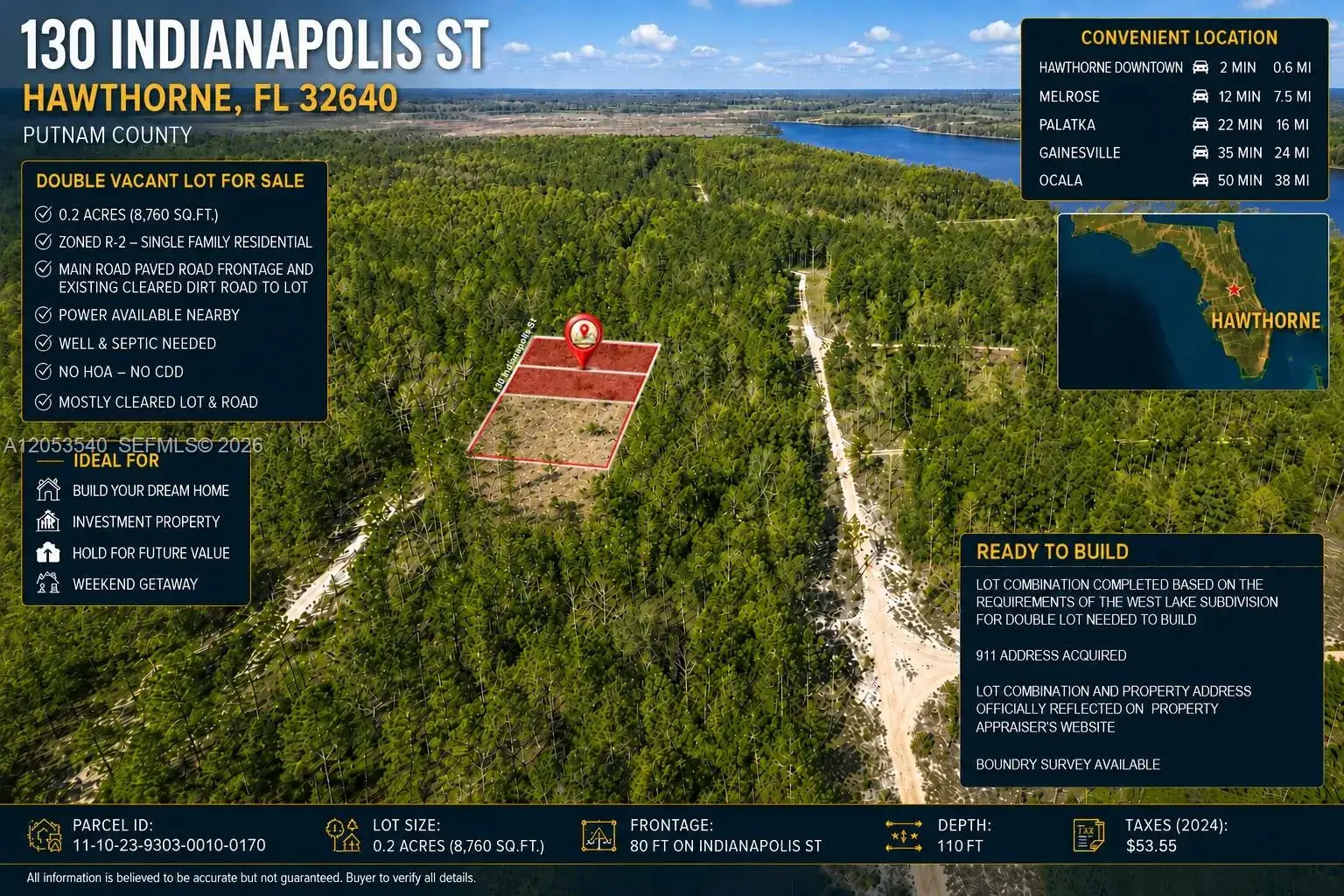Land/Boat Docks for sale at 130 Indianapolis St, Palatka FL 32640