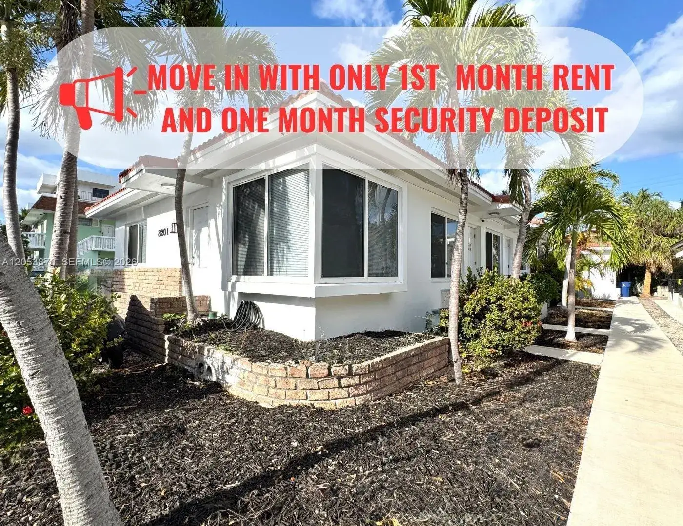 1 bedroom 1 bath Residential Lease for rent at 8201 Abbott Ave # 1, Miami Beach FL 33141