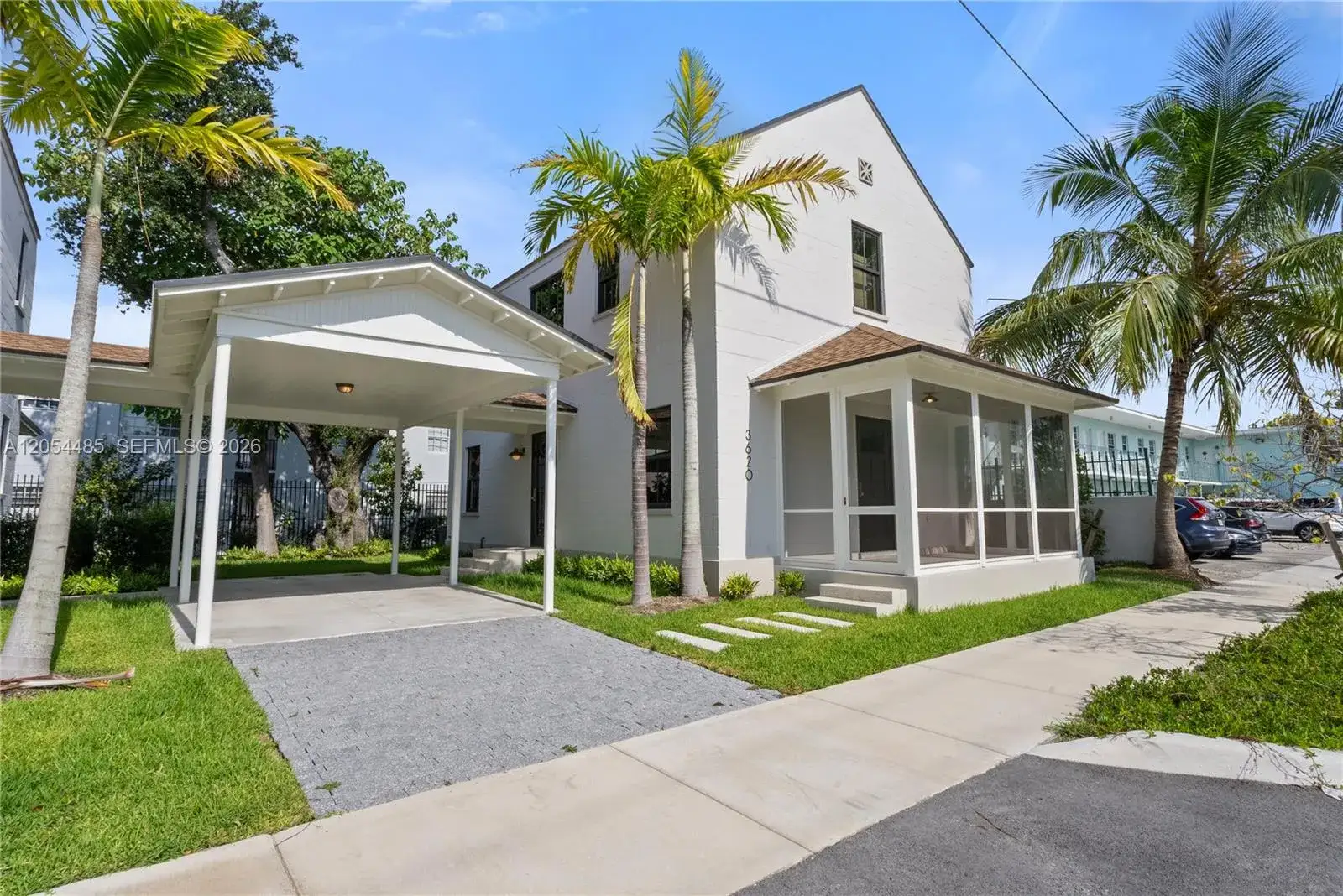 3 bedroom 2 bath Residential Lease for rent at 3620 Plaza Street, Miami FL 33133