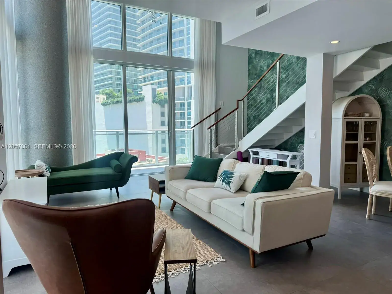 1 bedroom 1 bath Residential Lease for rent at 1080 Brickell Ave # 713, Miami FL 33131