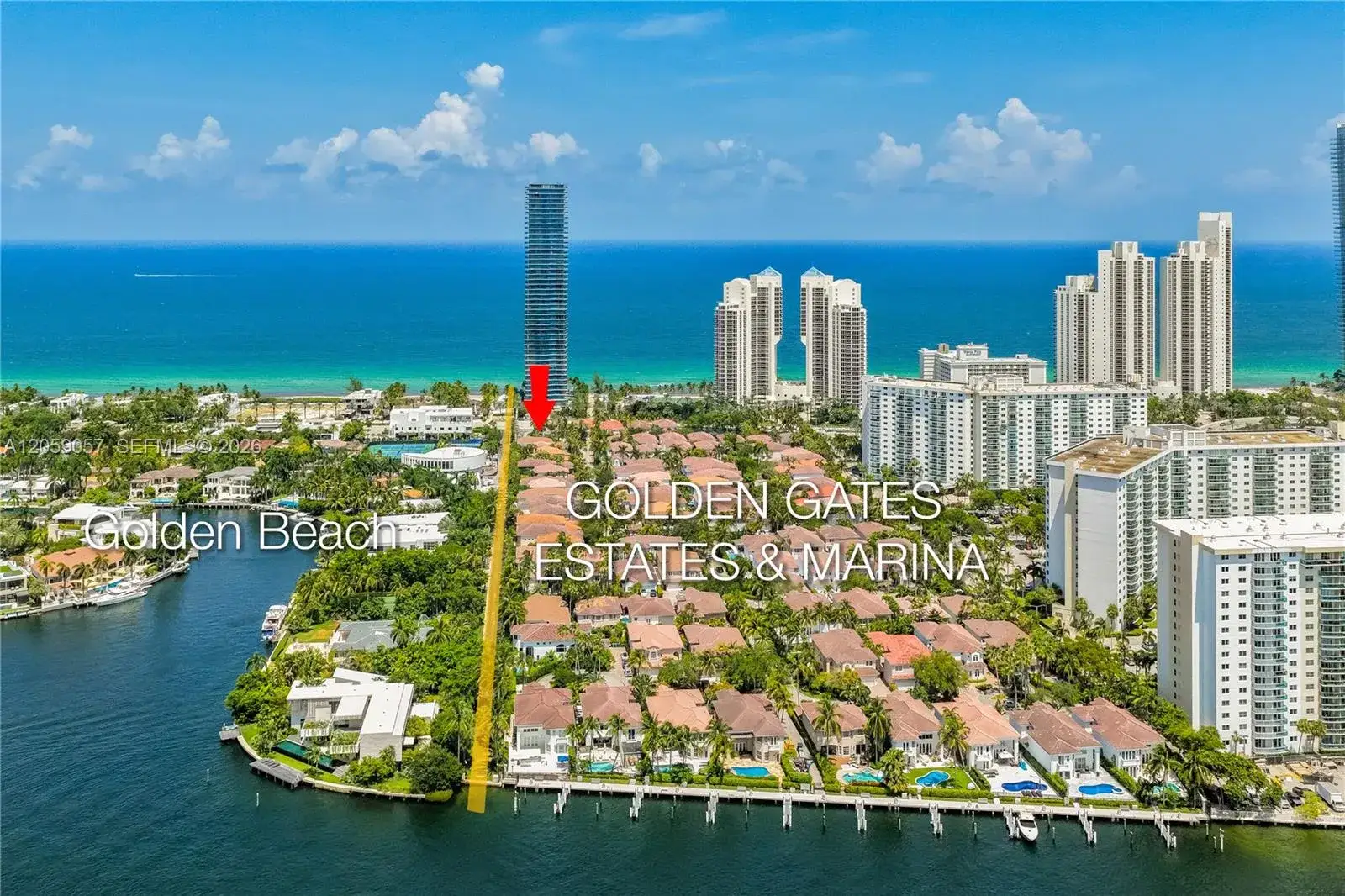 5 bedroom 3 bath Residential for sale at 4027 194th Trl, Sunny Isles Beach FL 33160+Den