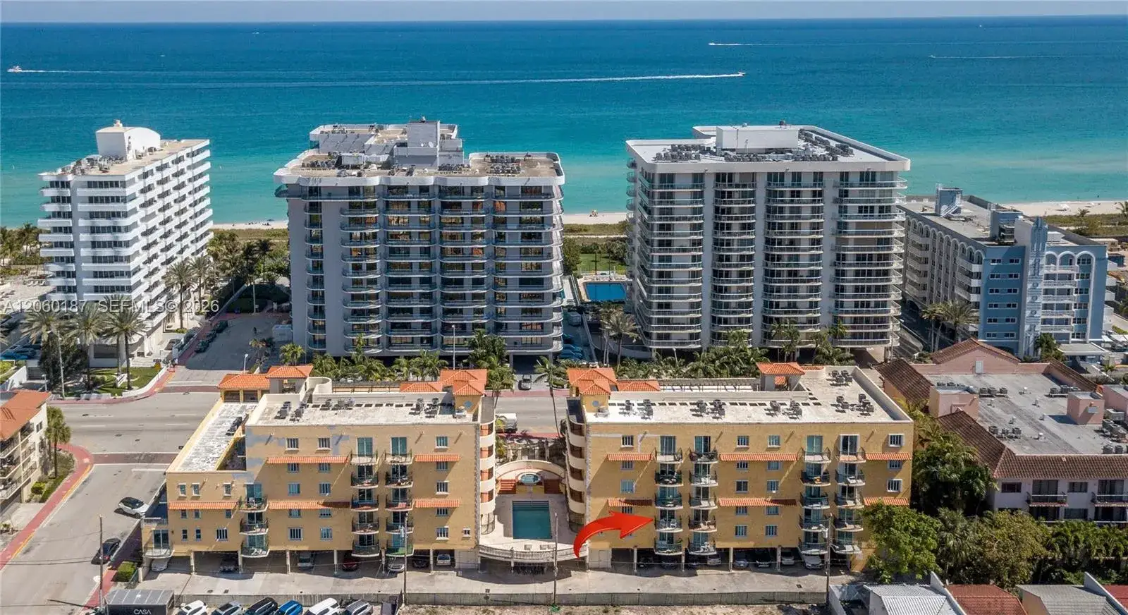 1 bedroom 1 bath Residential for sale at 8888 Collins Ave # 212, Surfside FL 33154