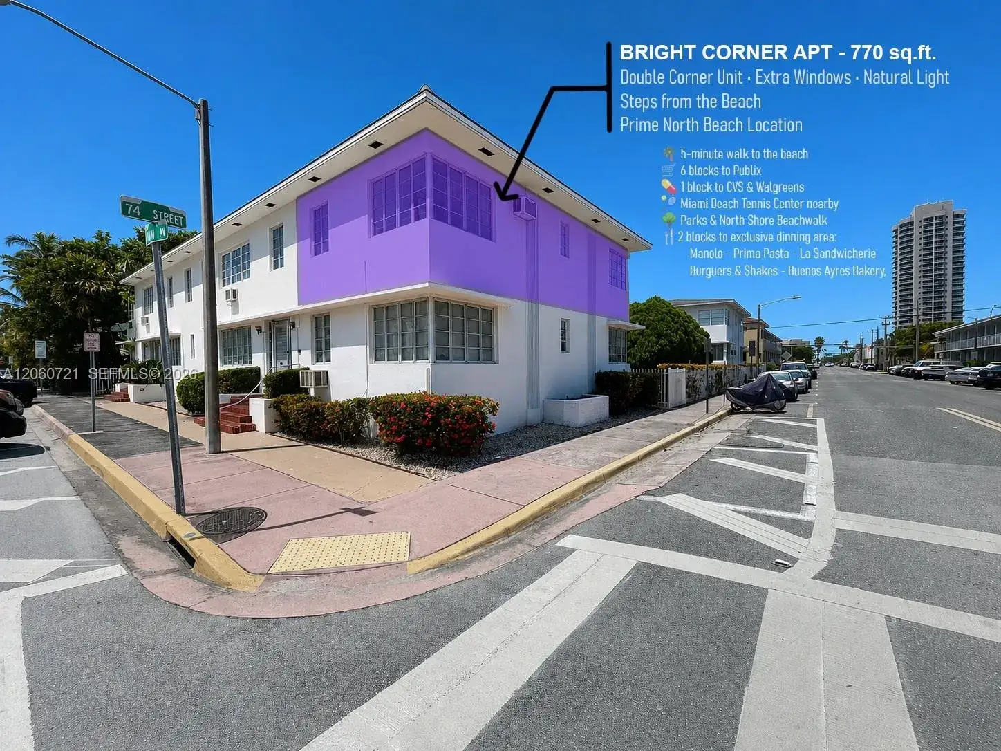 1 bedroom 1 bath Residential Lease for rent at 7407 Byron Ave # 3, Miami Beach FL 33141