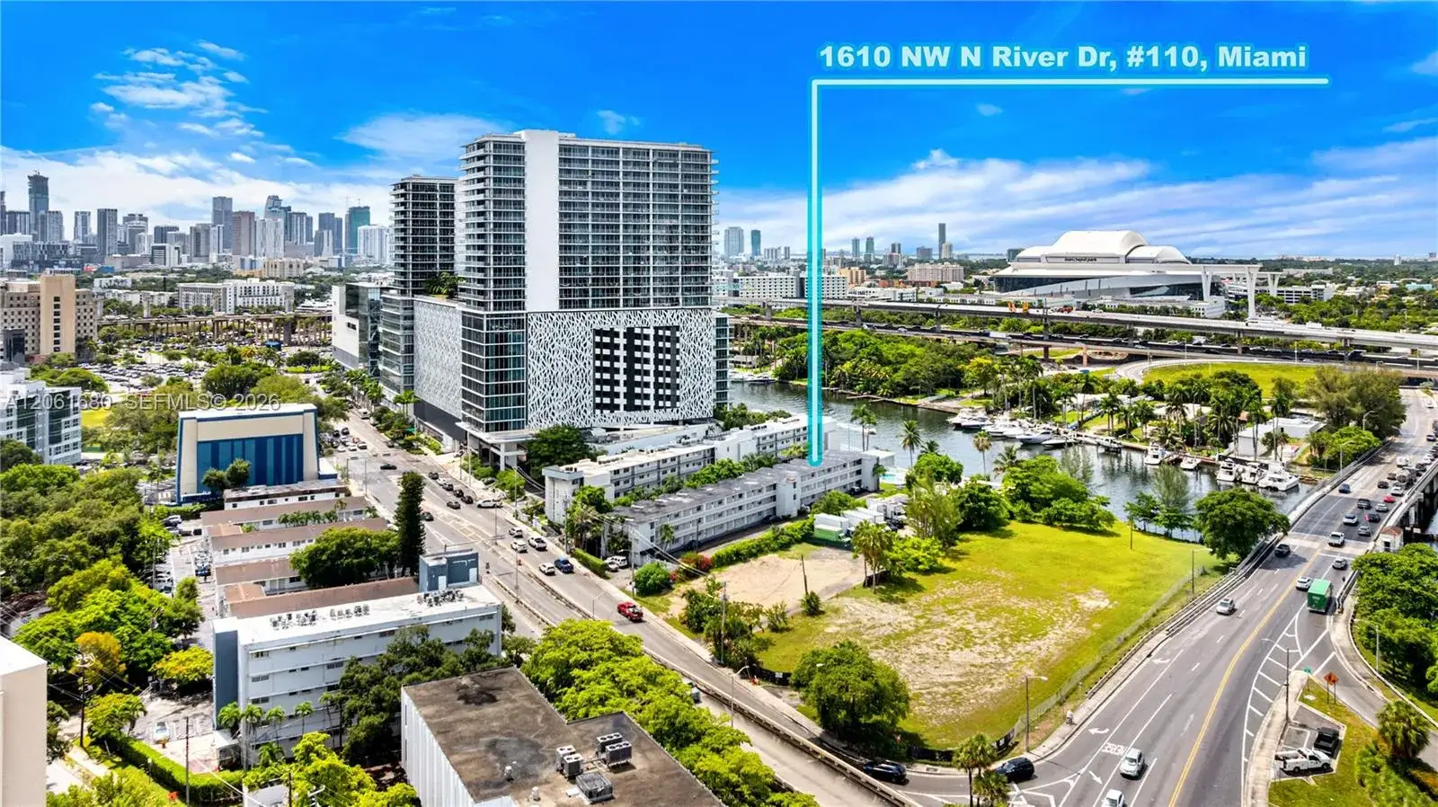 1 bedroom 1 bath Residential Lease for rent at 1610 NW N River Dr # 110, Miami FL 33125