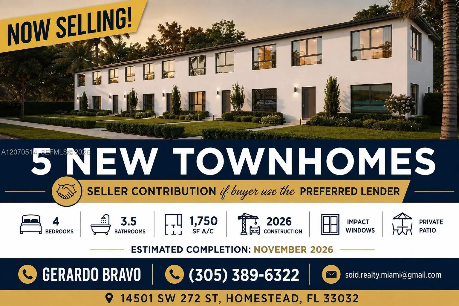 4 bedroom 3 bath Residential for sale at 14503 SW 272 ST, Homestead FL 33032