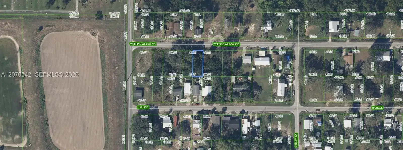 Land/Boat Docks for sale at 4527 Weeping Willow, Sebring FL 33870