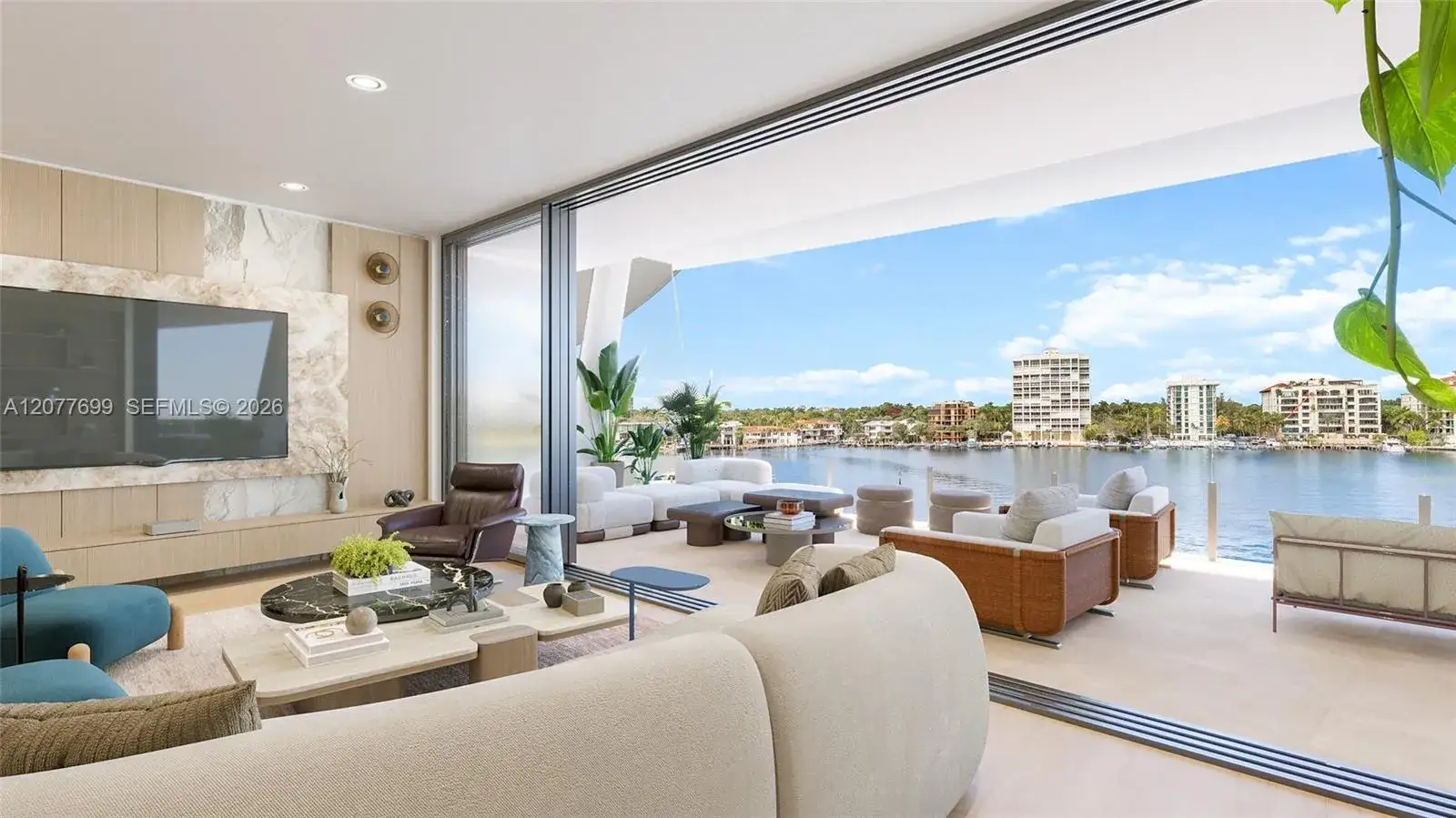 3 bedroom 3 bath Residential Lease for rent at 5 Grove ISle # L405, Miami FL 33133