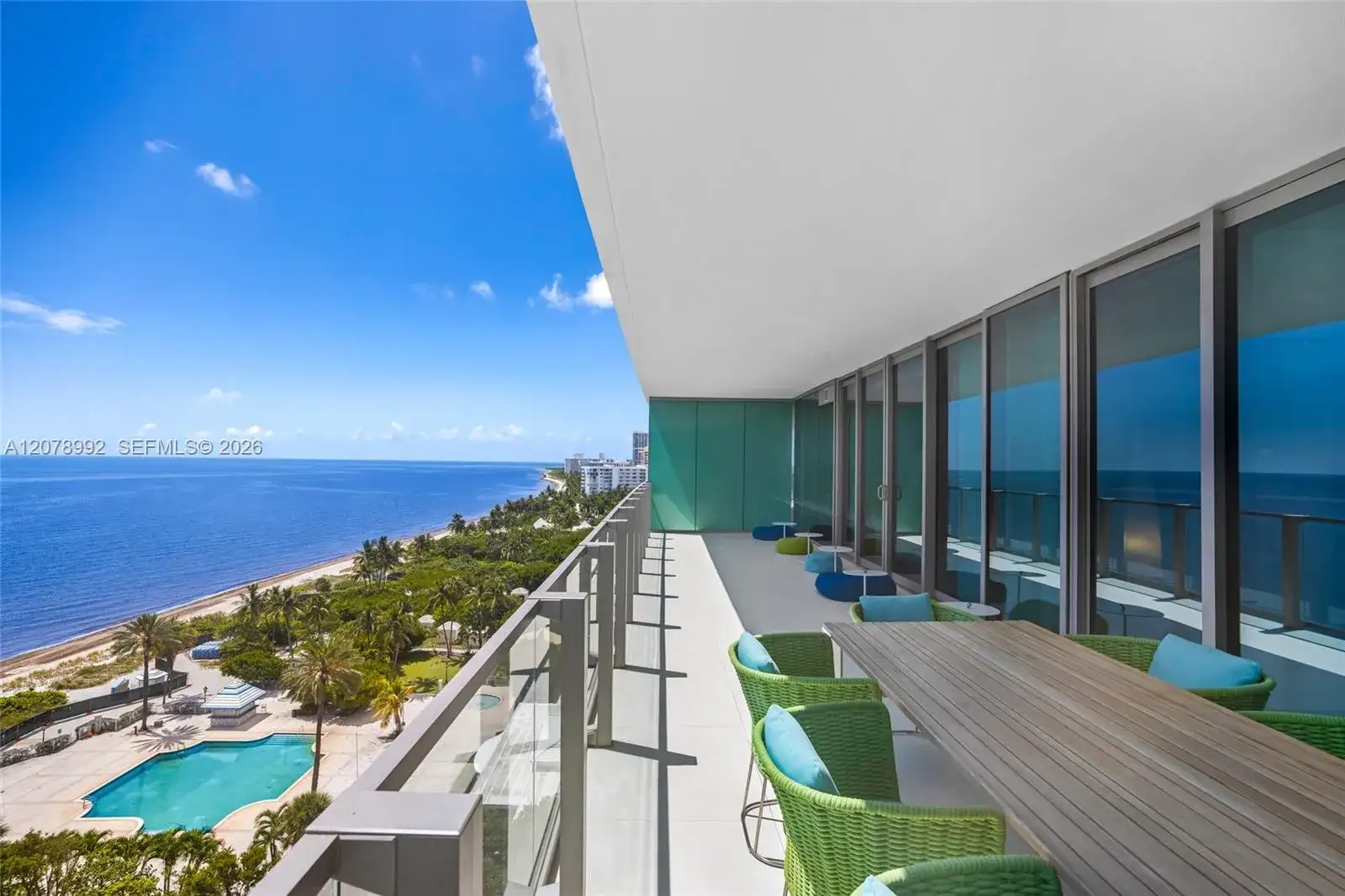 3 bedroom 4 bath Residential Lease for rent at 360 Ocean Dr # 1102S, Key Biscayne FL 33149