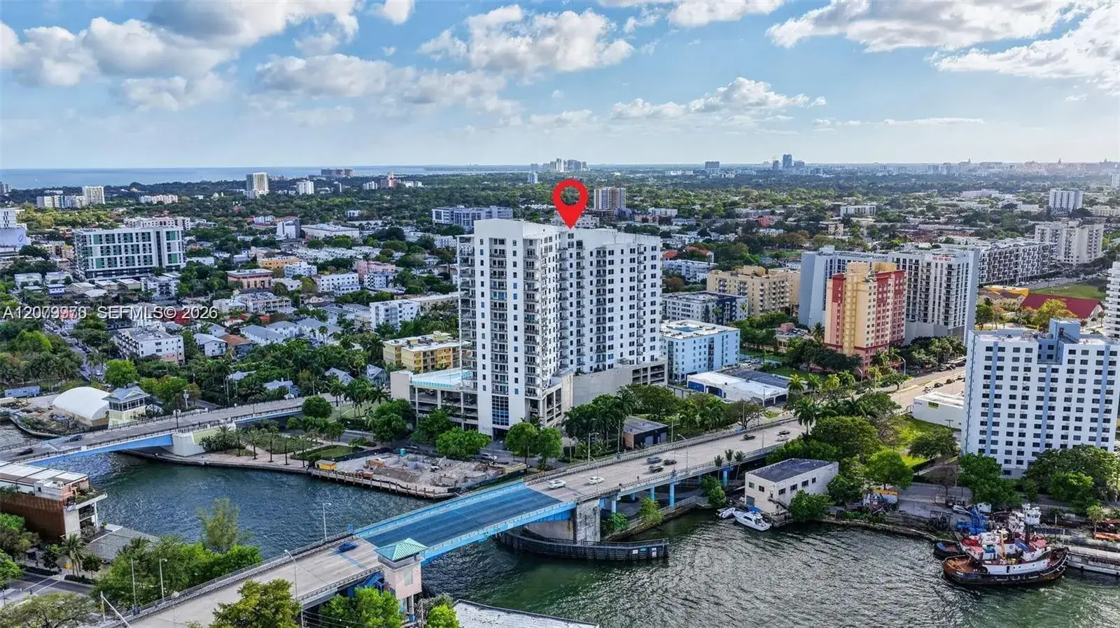 1 bedroom 1 bath Residential Lease for rent at 10 SW South River Dr # 1105, Miami FL 33130