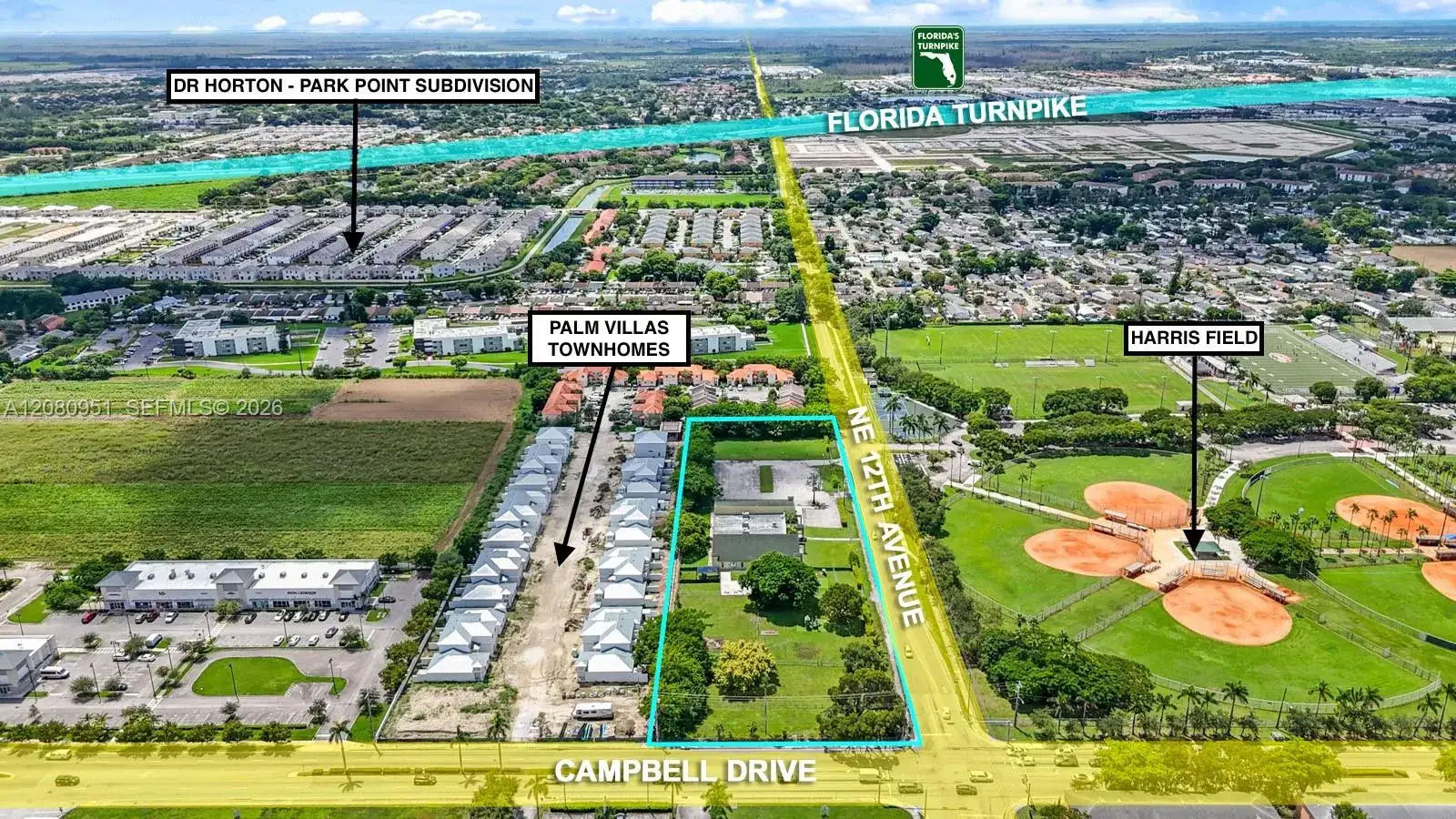 Commercial Land for sale at 1200 NE 8th St, Homestead FL 33033
