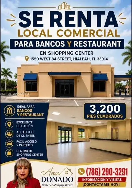 Commercial Sale for sale at 1550 WEST 84 ST, Hialeah FL 33014