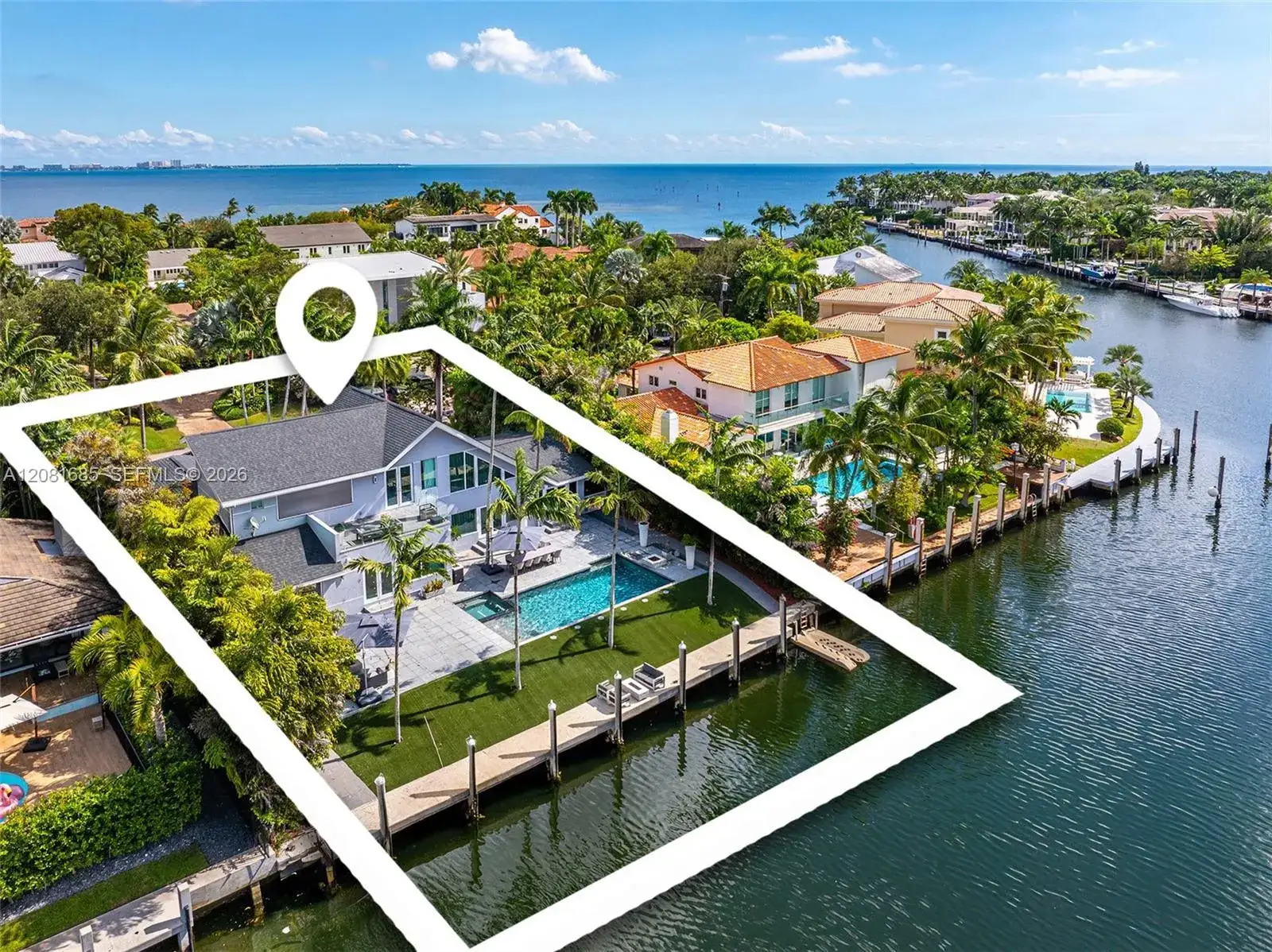 Land/Boat Docks for sale at 6944 Sunrise Ter, Coral Gables FL 33133