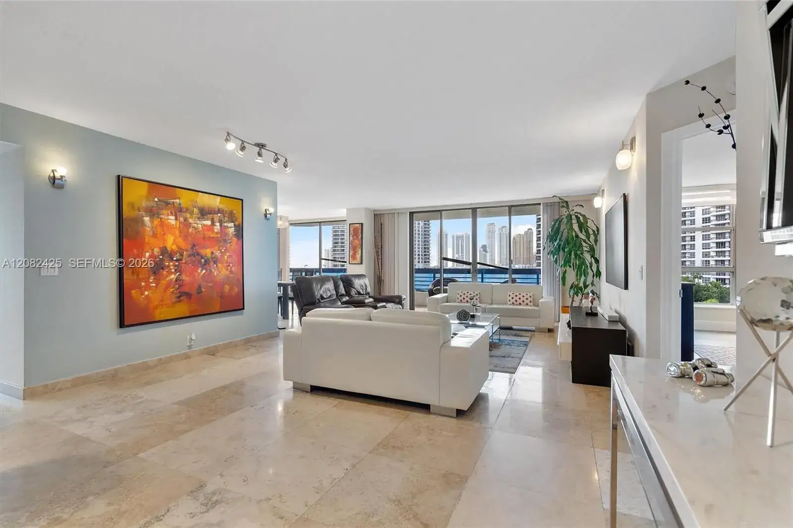 2 bedroom 2 bath Residential Lease for rent at 3500 Mystic Pointe Dr # 806, Aventura FL 33180